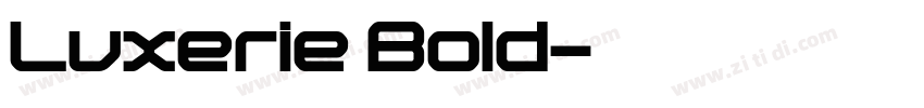 Luxerie Bold字体转换